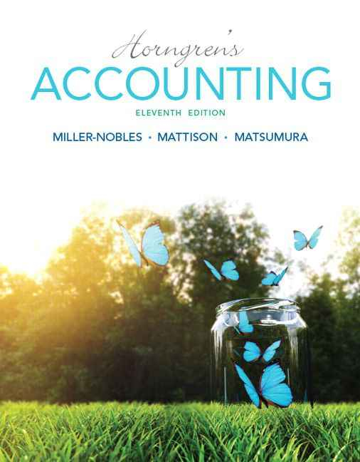 Horngren's Accounting, 11th Edition