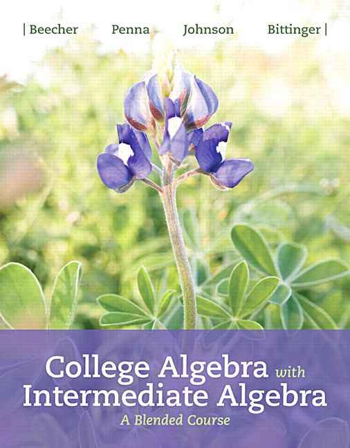 Video Notebook for College Algebra with Intermediate Algebra: A Blended Course