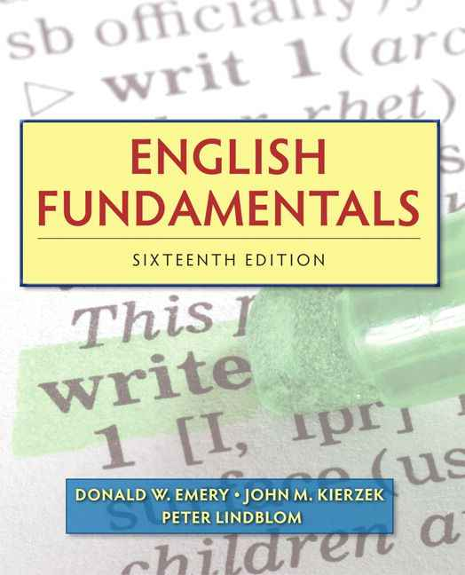 English Fundamentals, 16th Edition