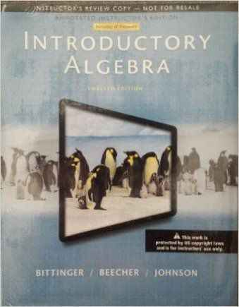 Annotated Instructors Edition for Introductory Algebra, 12th Edition