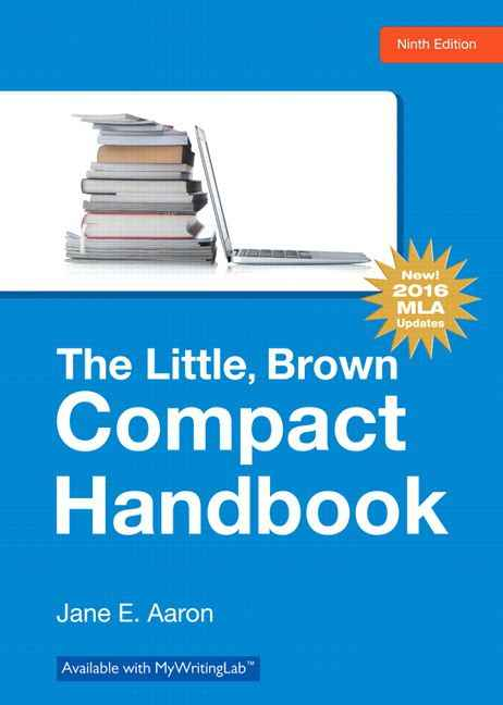 The Little, Brown Compact Handbook, MLA Update Edition, 9th Edition