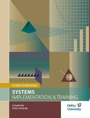 SYSTEMS IMPLEMENTATION And TRAINING