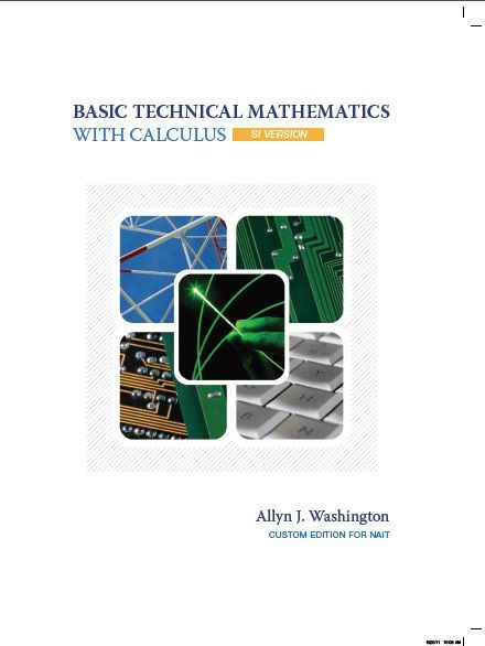 Basic Technical Mathematics with Calculus: SI Version