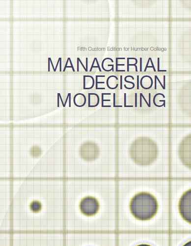Managerial Decision Modelling