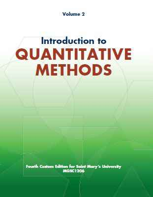 Introduction to Quantitative Methods, Volume 2