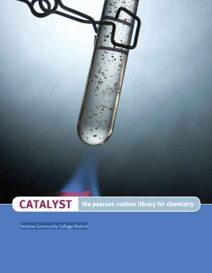 Catalyst the pearson custom library for chemistry