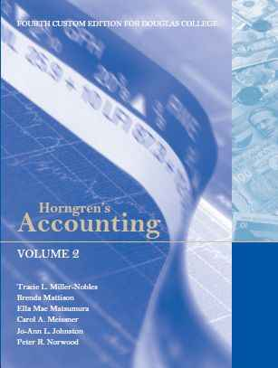 Horngren's Accounting Volume 2