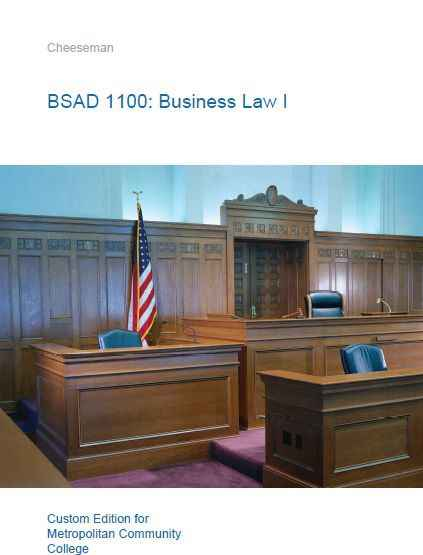 BSAD 1100: Business Law I