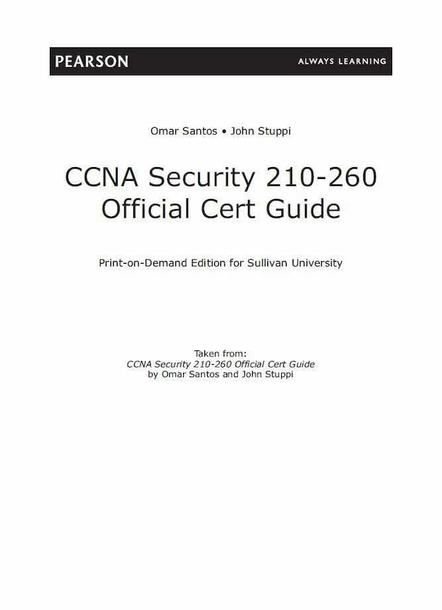 CCNA Security 210-260 Official Cert Guide