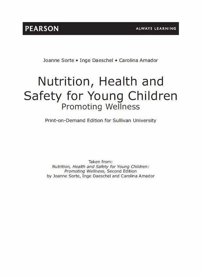 Nutrition, Health and Safety for Young Children Promoting Wellness