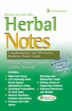 Herbal Notes: Complementary & Alternative Medicine Pocket Guide, 1st