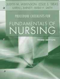 Procedure Checklists For Fundamentals of Nursing, 3rd