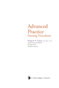 Advanced Practice Nursing Procedures, 1st