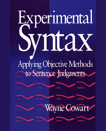 Experimental Syntax: Applying Objective Methods to Sentence Judgements