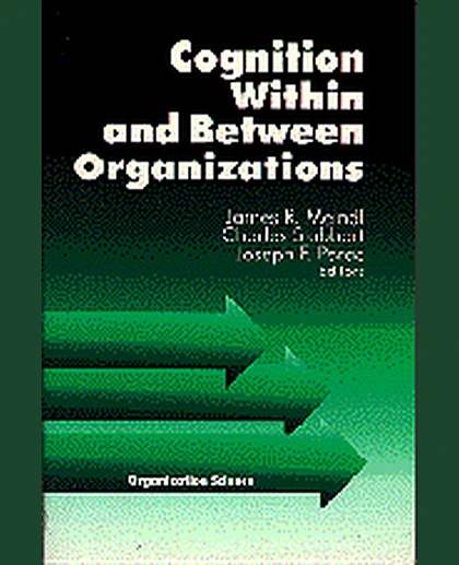 Cognition Within and Between Organizations, 1st Edition