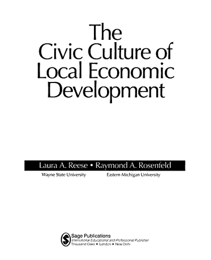 The Civic Culture of Local Economic Development