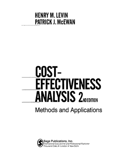 Cost-Effectiveness Analysis: Methods and Applications