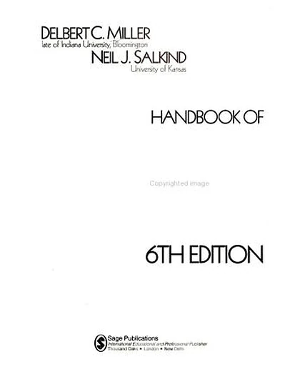 Handbook of Research Design and Social Measurement