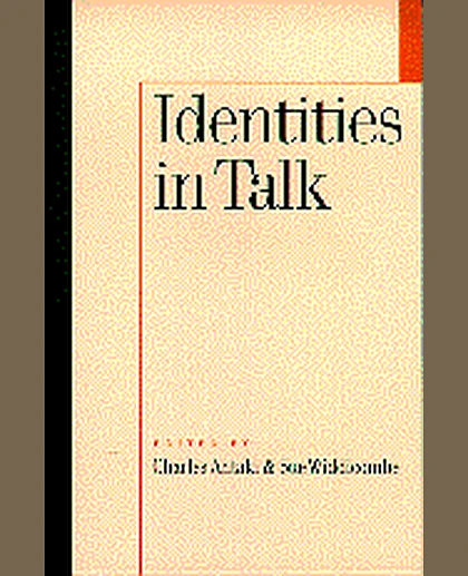Identities in Talk, 1st Edition