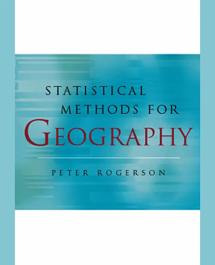 Statistical Methods for Geography