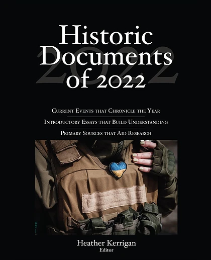 Historic Documents of 2022, 1st Edition