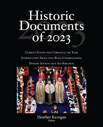 Historic Documents of 2023, 1st Edition
