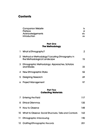 Doing Ethnography