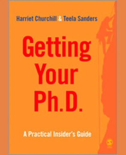Getting Your Phd: A Practical Insider's Guide