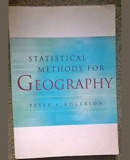 Statistical Methods for Geography