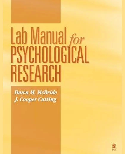 Lab Manual for Psychological Research