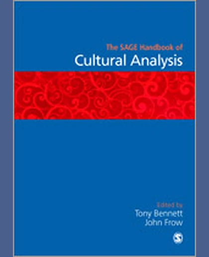The SAGE Handbook of Cultural Analysis, 1st Edition