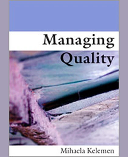 Managing Quality, 1st Edition