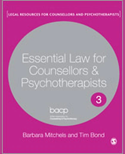 Essential Law for Counsellors and Psychotherapists, 1st Edition
