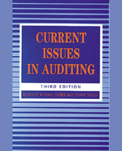 Current Issues in Auditing: SAGE Publications, 3rd Edition