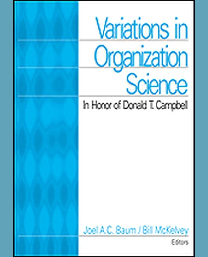 Variations in Organization Science: In Honor of Donald T Campbell, 1st Edition