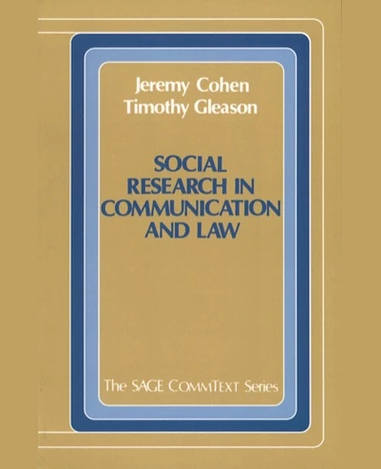 Social Research in Communication and Law, 1st Edition