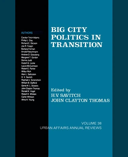 Big City Politics in Transition, 1st Edition