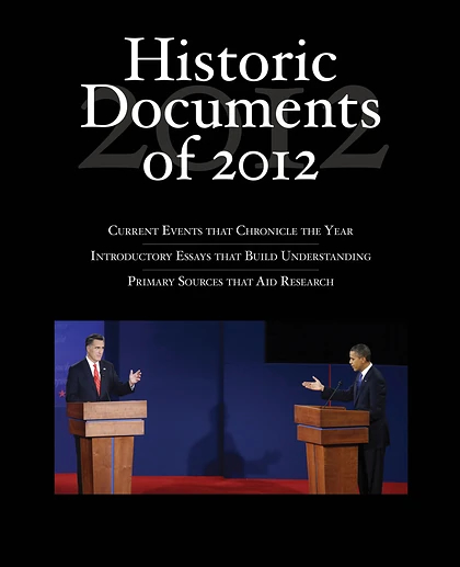 Historic Documents of 2012, 1st Edition
