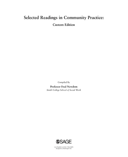 Custom: Selected Readings in Community Practice: Custom Edition