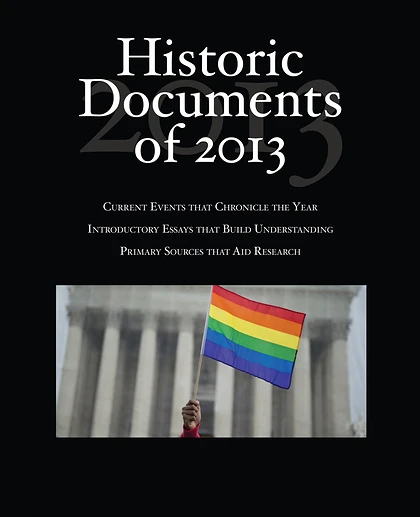 Historic Documents of 2013, 1st Edition