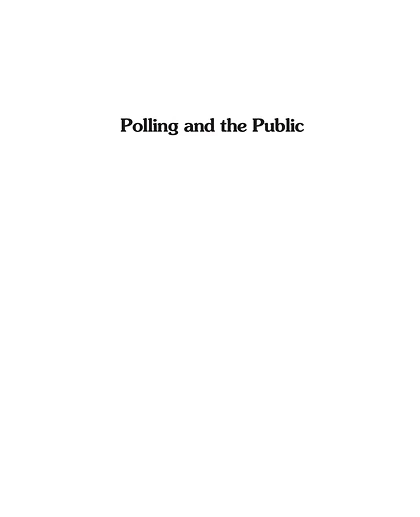 Polling and the Public