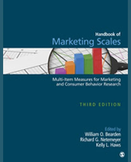 Handbook of Marketing Scales: Multi-Item Measures for Marketing and Consumer Behavior Research, 3rd Edition