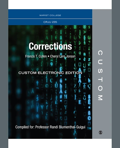 Custom: Marist College CRJU 235 Corrections Custom Electronic Edition
