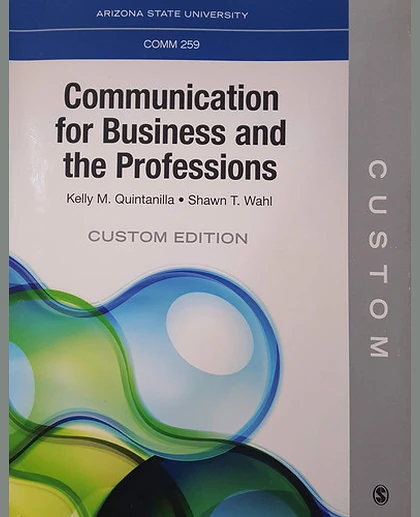 Communication for Business and the Professions - C