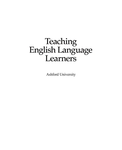 Teaching English Language Learners: 43 Strategies for Successful K-8 Classrooms