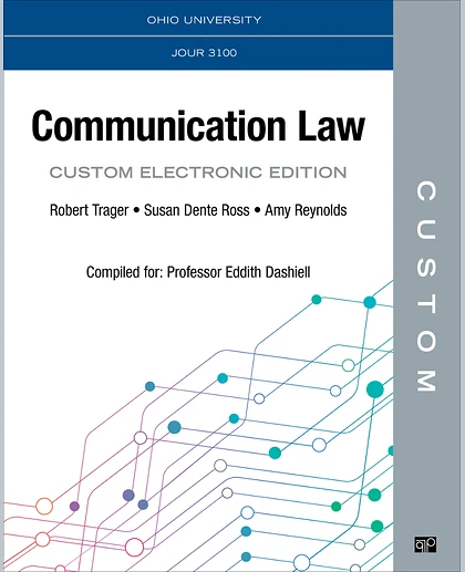 Custom: Ohio University JOUR 3100 Communication Law Dashiell Custom Electronic Edition, 1st Edition