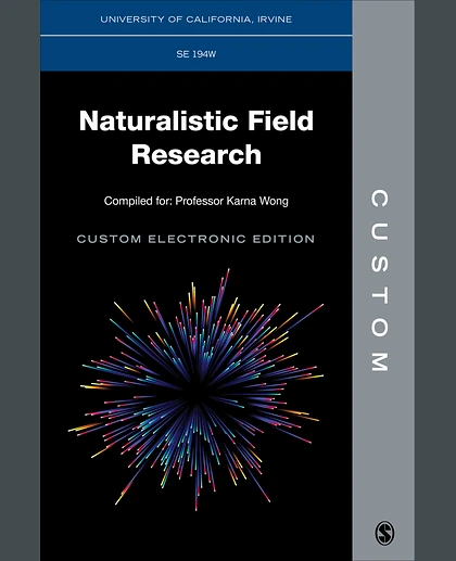Custom: University of California Irvine SE 194W Naturalistic Field Research Custom Electronic Edition, 1st Edition