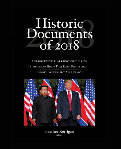 Historic Documents of 2018, 1st Edition