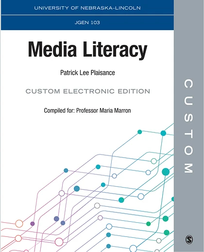 Custom: University of Nebraska Lincoln JGEN 103 Media Literacy Custom Electronic Edition