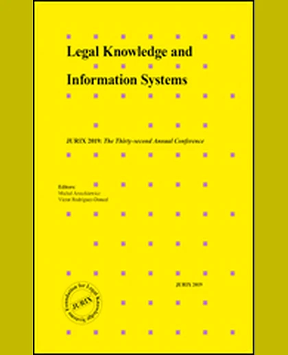 Legal Knowledge and Information Systems: JURIX 2019: The Thirty-second Annual Conference, 1st Edition